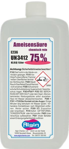 Ameisensäure 75% 1 Liter chemisch rein